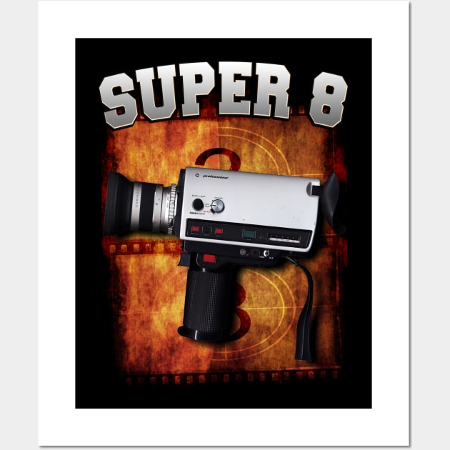 Super 8 Camera Design Wall Art by HellwoodOutfitters